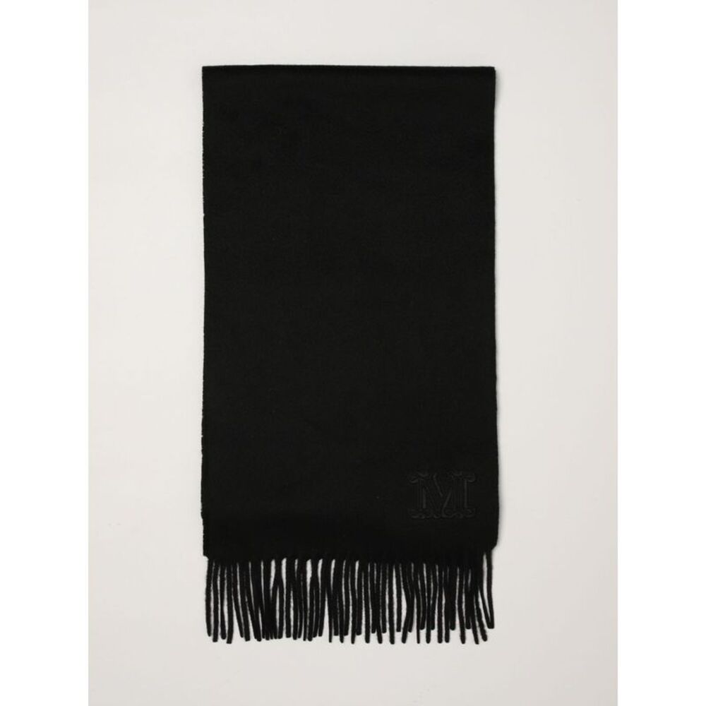 Max Mara Women Dalia Monogram Pure Cashmere Scarf Max Mara With Fringed Edges
